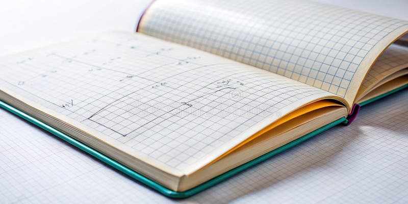 En ren Crisp Math bärbar dator perfekt för utbildningsresurser och BacktoSchool Prep royaltyfri illustrationer
