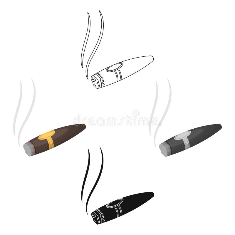 En s?ndersliten cigarr med r?k Ett tecken av myndighet i kasinot Kasino enkel symbol i tecknade filmen, svart stilvektorsymbol royaltyfri illustrationer En s?ndersliten cigarr med r?k Ett tecken av myndighet i kasinot Kasino enkel symbol i tecknade filmen, svart stilvektorsymbol royaltyfri illustrationer
