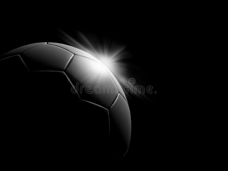En svartvit fotboll för klassiker klumpa ihop sig arkivbild En svartvit fotboll för klassiker klumpa ihop sig arkivbild