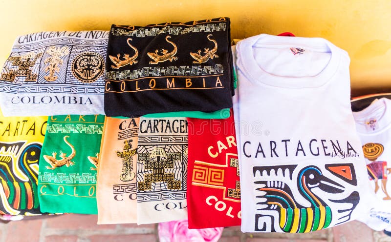 En typisk sikt av Cartagena Colombia arkivbilder