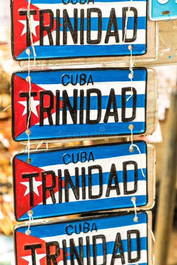 En typisk sikt i Trinidad i Kuba arkivbild