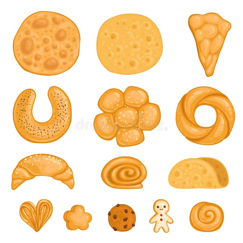 En uppsättning av bakat gods paella, burrito, bagel, pepparkaka, giffel, rulle, chokladkaka också vektor för coreldrawillustratio vektor illustrationer En uppsättning av bakat gods paella, burrito, bagel, pepparkaka, giffel, rulle, chokladkaka också vektor för coreldrawillustratio vektor illustrationer