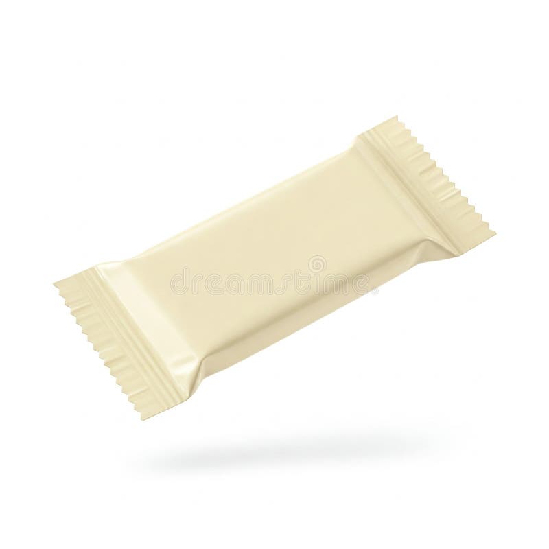 En vit chokladomslag isolerad på vitt royaltyfri illustrationer