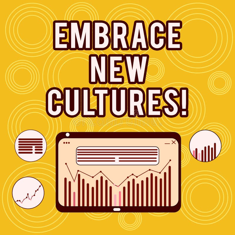 En écrivant l'apparence de note embrassez les nouvelles cultures Photo d'affaires présentant Become mis au courant des traditions illustration de vecteur En écrivant l'apparence de note embrassez les nouvelles cultures Photo d'affaires présentant Become mis au courant des traditions illustration de vecteur