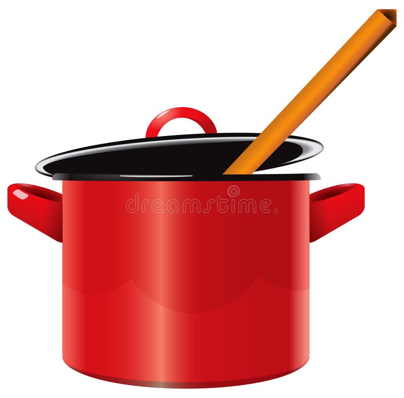 Enameled saucepan