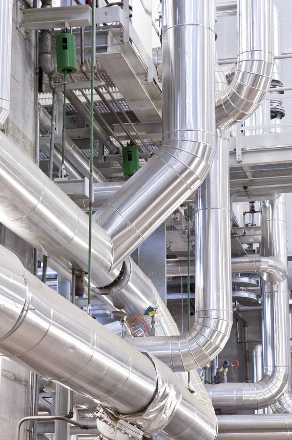 Encanamento industrial imagens de stock