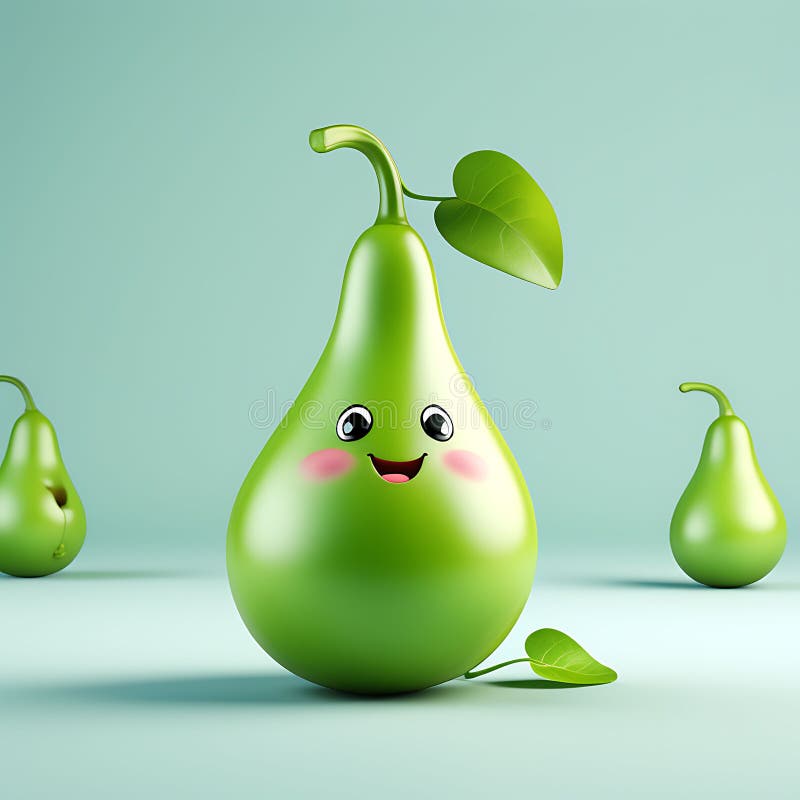 Encantadora calabaza 3d presentación de una calabaza de botella linda aislada en un fondo sólido ilustración del vector