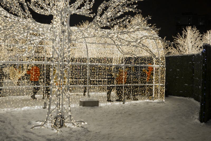Enchant Christmas Light Maze and Market Editorial Stock Photo Image