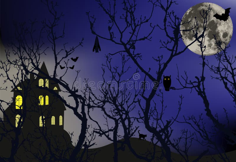 Enchanted forest stock illustration