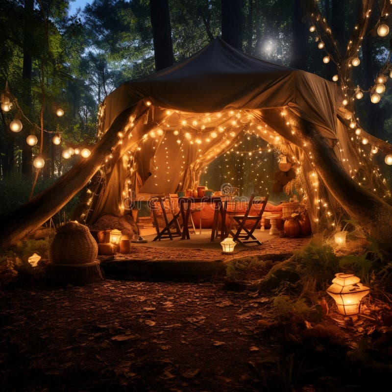 https://thumbs.dreamstime.com/b/enchanted-forest-camping-setup-immersed-fairytale-like-woodland-immerse-yourself-whimsical-beauty-nestled-scene-291249518.jpg