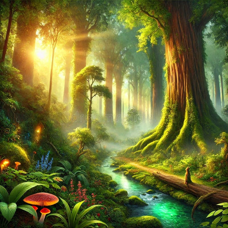 Enchanted Forest vector illustration