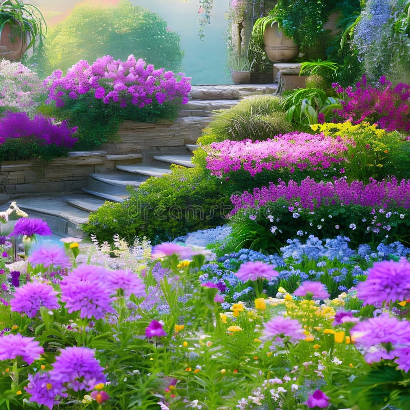 355 Enchanted Garden: a Mystical and Enchanting Background Featuring an ...