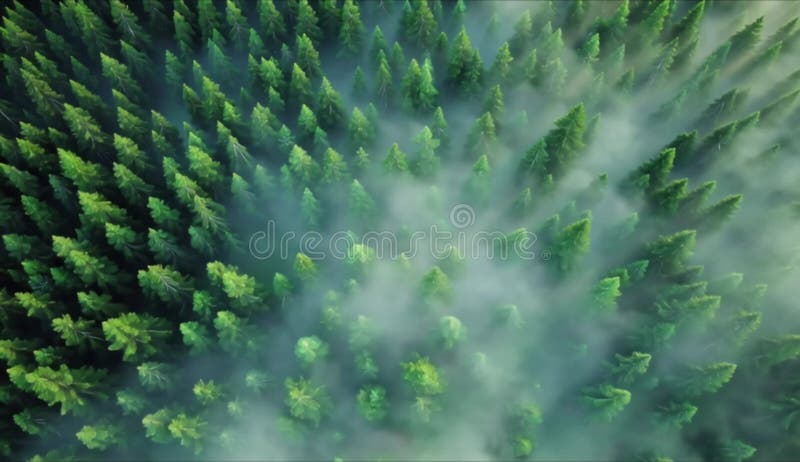 Enchanted Magical Forest with Mystical Atmosphere royalty free illustration