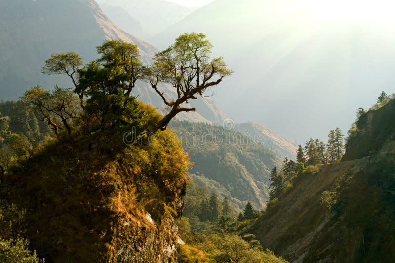 Enchanted Nepal landscape royalty free stock photos Enchanted Nepal landscape royalty free stock photos