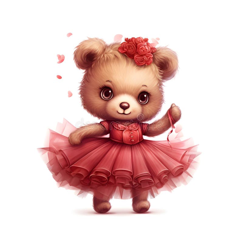 Enchanting Bear Dance Vector Stock Illustration Illustration of