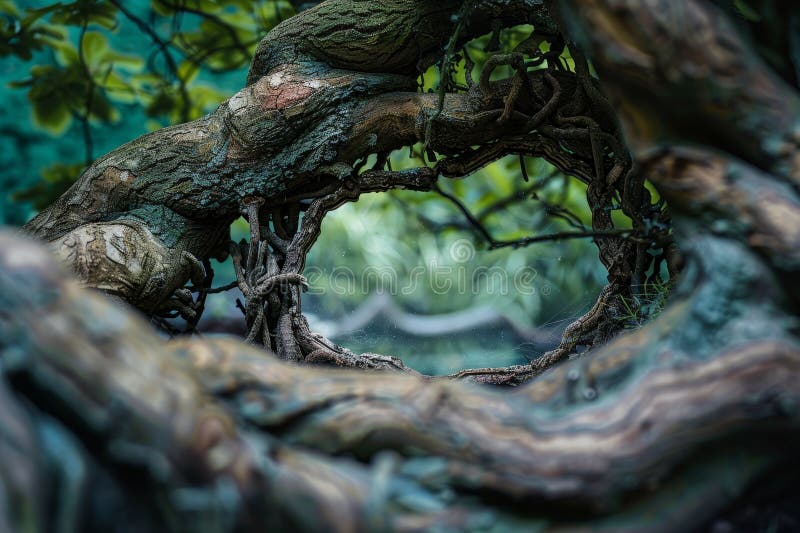 Enchanting forest archway royalty free illustration
