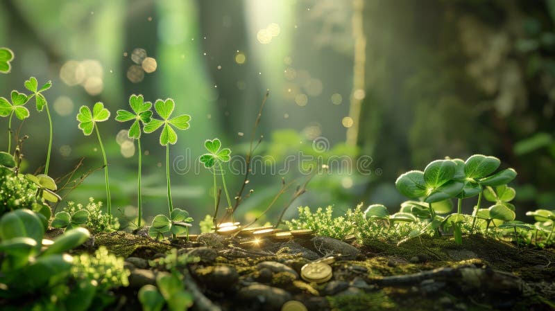 Enchanting Forest Fairy Tale Scene vector illustration
