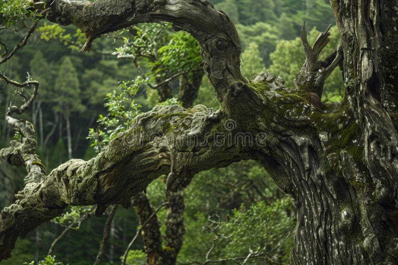 Enchanting Forest Landscape royalty free illustration