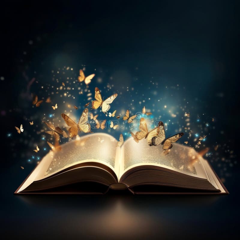 Mystery Open Book With Shining Pages Fantasy Book With Magic Light Sparkles  And Stars Vector Illustration Stock Illustration - Download Image Now -  iStock