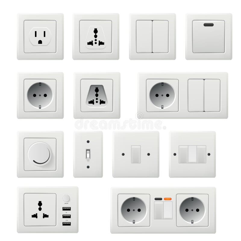 interruptores de luz en una pared 2125636 Foto de stock en Vecteezy