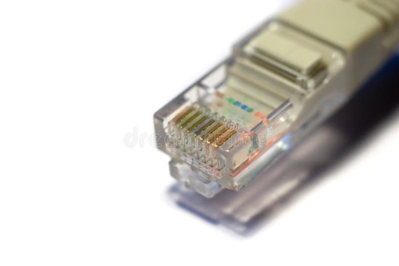 Enchufe RJ-45 imágenes de archivo libres de regalías Enchufe RJ-45 imágenes de archivo libres de regalías
