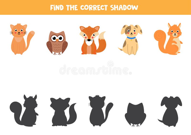 Encontre o jogo de sombras correto com o gato preto. planilha para crianças  em idade pré-escolar, planilha de atividades para crianças