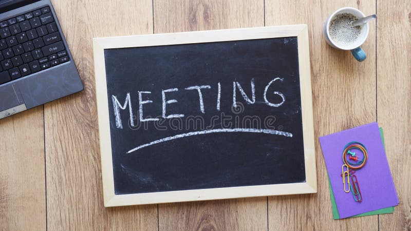 Reunião agendada foto de stock royalty free