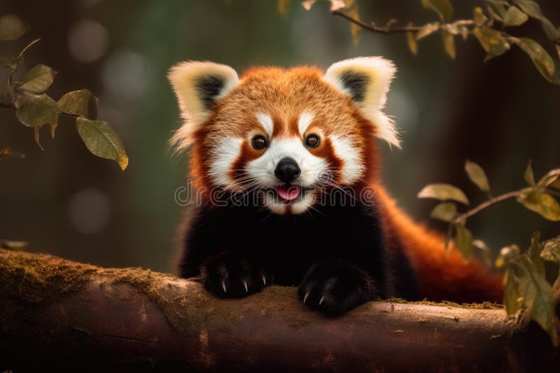 Charming Red Pandas stock image. Image of habitat, charm - 281976945