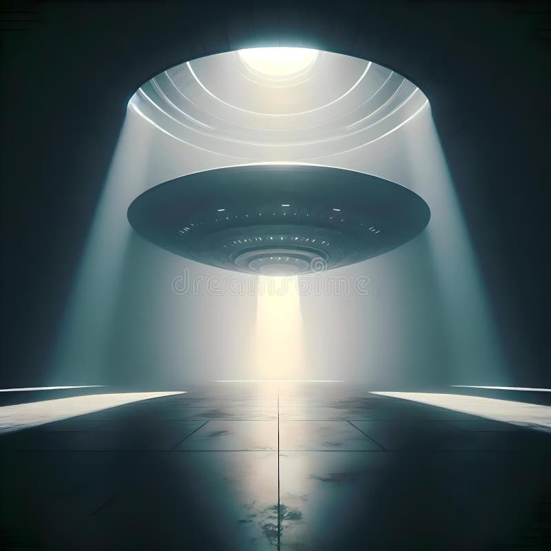 Encounter of the Third Kind. The Arrival royalty free illustration