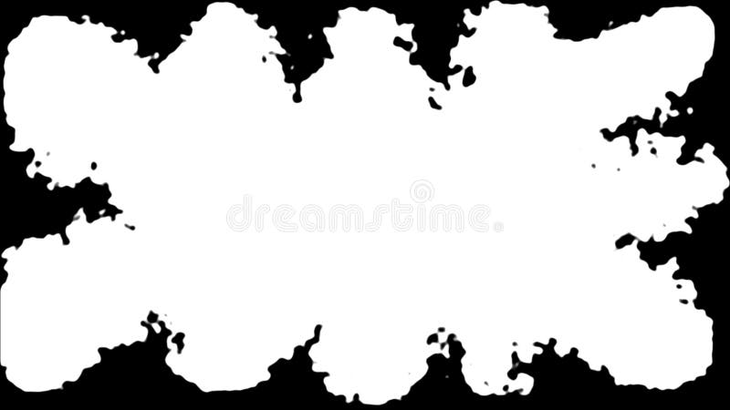 Encre de fleur Transition de baisses animation num? rique illustration libre de droits