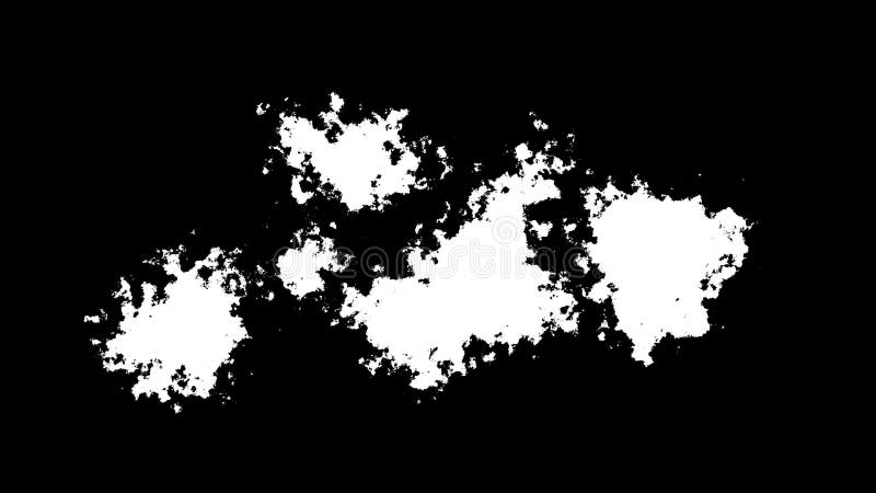 Encre de fleur Transition de baisses animation num? rique illustration libre de droits