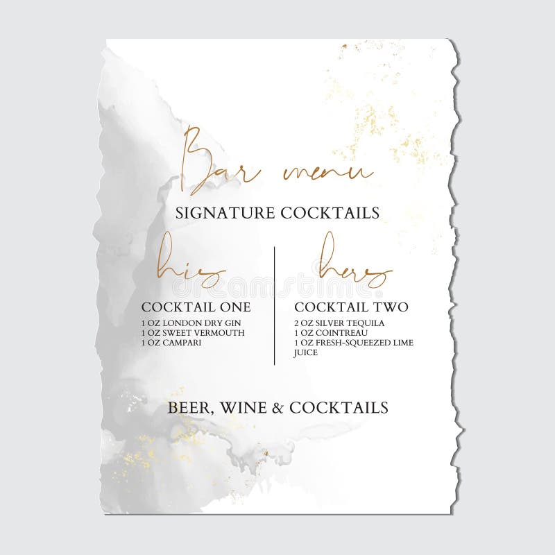 Encre Liguide Grise De Mariage Carte D Invitation A La Bienvenue Avec Papier Dore De Luxe Fond De Texture Marbre Et Menu Abstra Illustration De Vecteur Illustration Du Elegant Effet