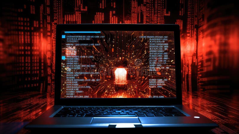 Encryption technology vunerabilities stock illustration