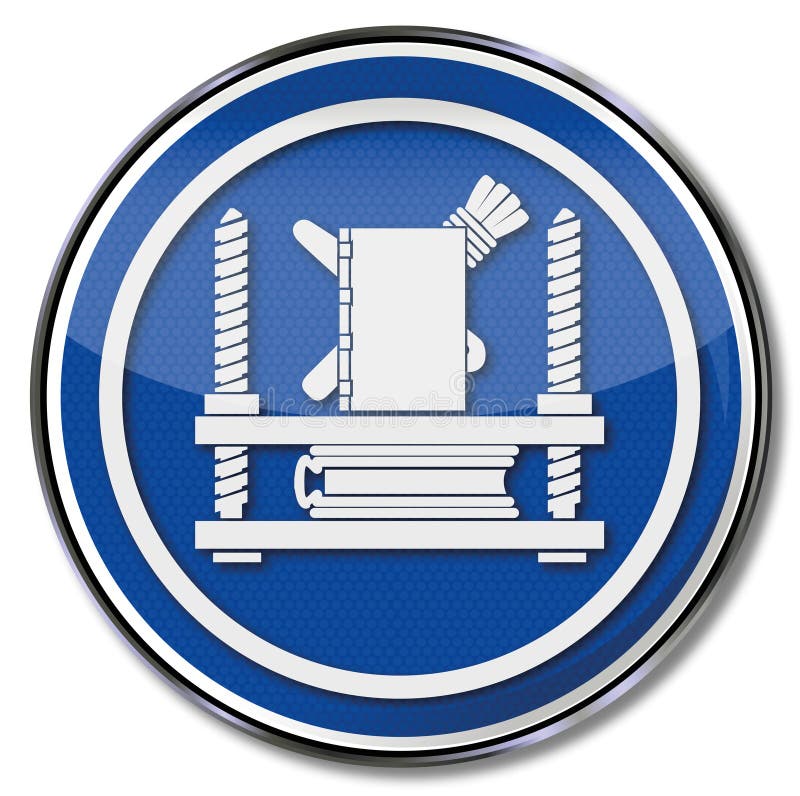 Encuadernador y libros ilustración del vector. Ilustración de icono