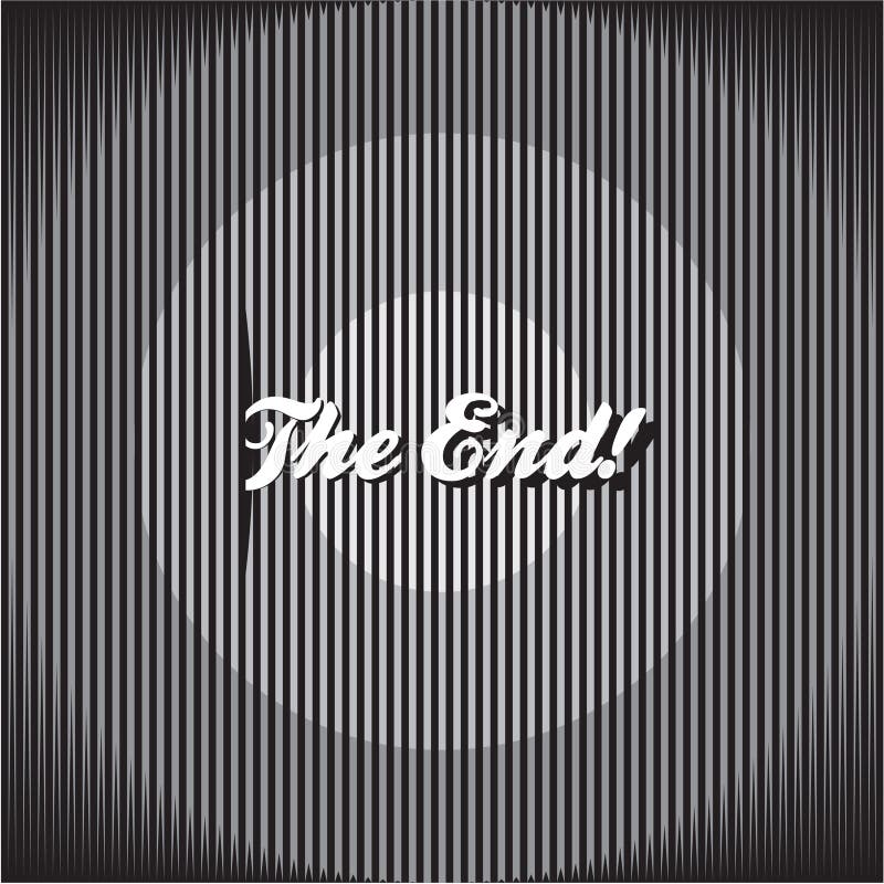 The End background royalty free illustration