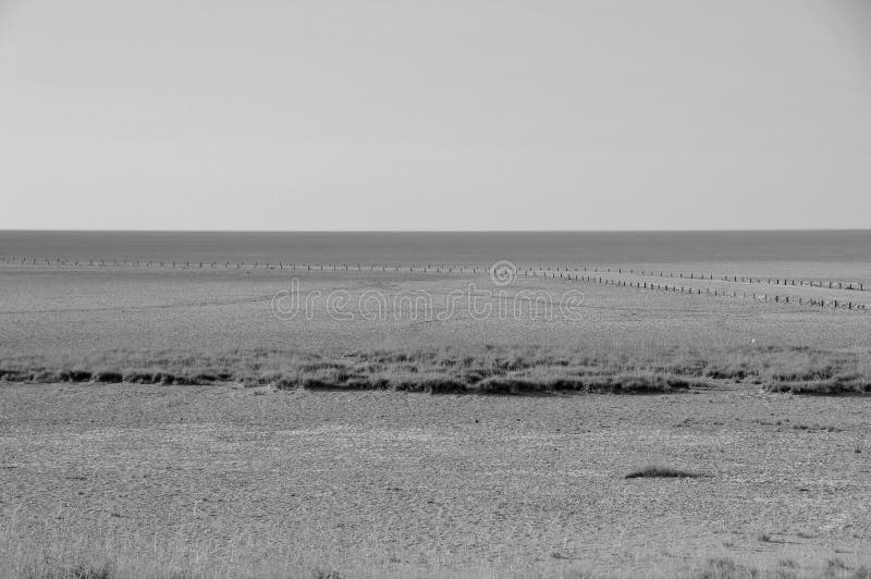 At the end of civilised world on the boarder of the Etosha Salt Pans royalty free stock image