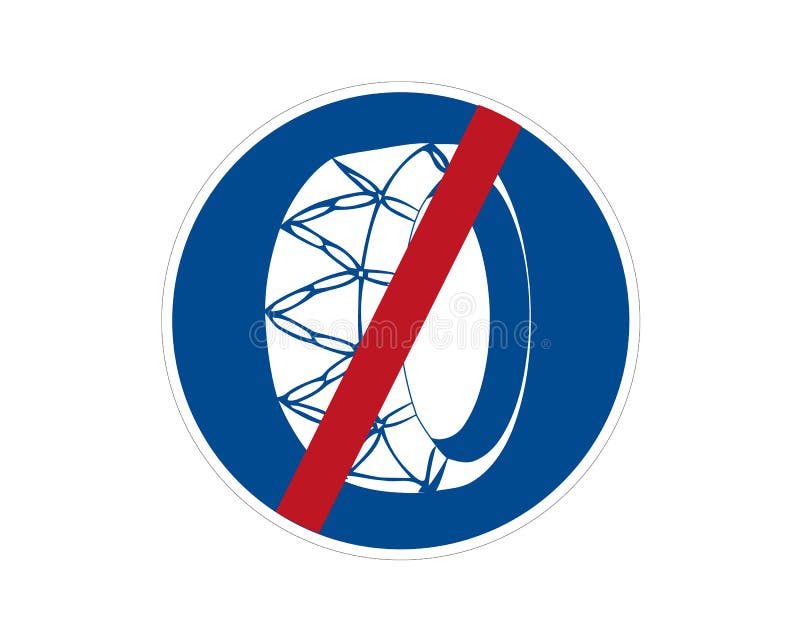 Road Sign No Entry of Marked Vehicles. Vector Illustration Stock Vector