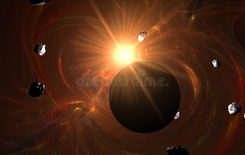 End of Earth? Death stock illustration. Illustration of