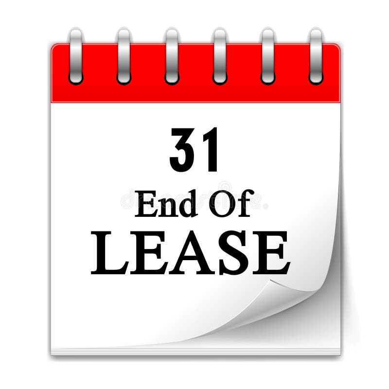 End of Lease. stock illustration. Illustration of reminder 230695058