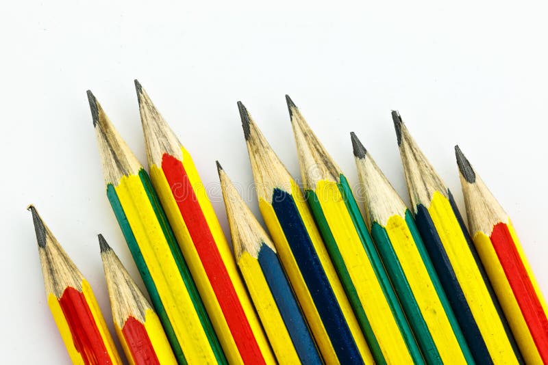Colorful Pencils End Macro Background Stock Image Image of palette