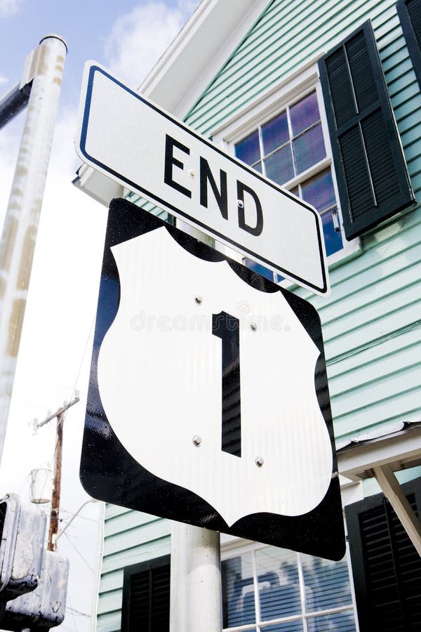 End of the Road Number 1, Key West, Florida, USA Stock Image Image of