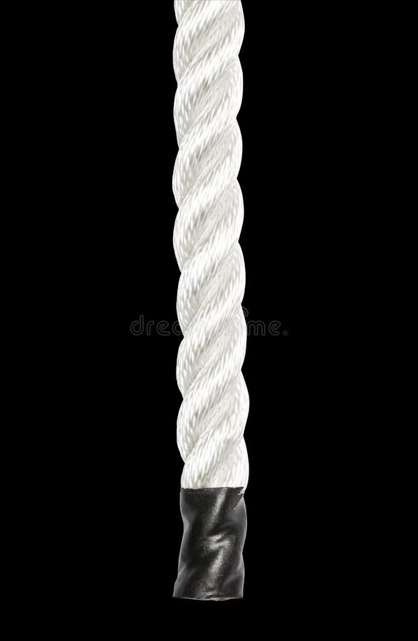 End of the rope closeup stock photo. Image of safety 19205394
