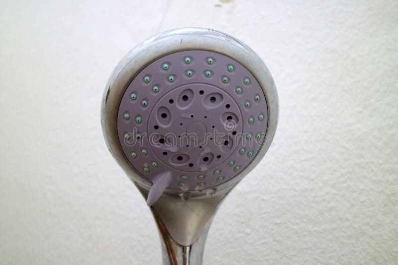 The End of the Shower Head is Rounded for Bathing Stock Image Image