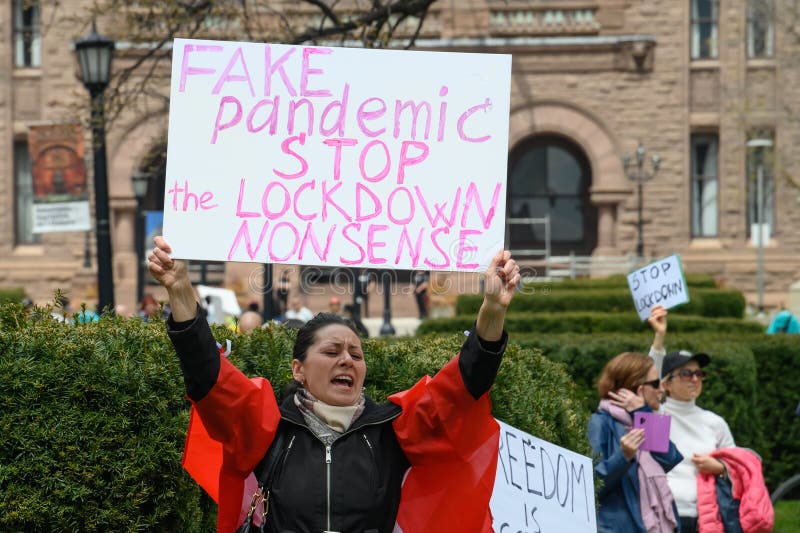 Protester holding a sign