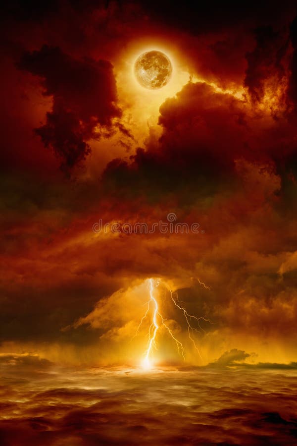 End of world stock image