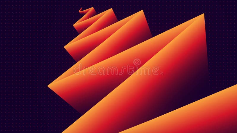 Endlessly moving zigzag pattern 3d rendering seamless loop animation 4K UHD vector illustration