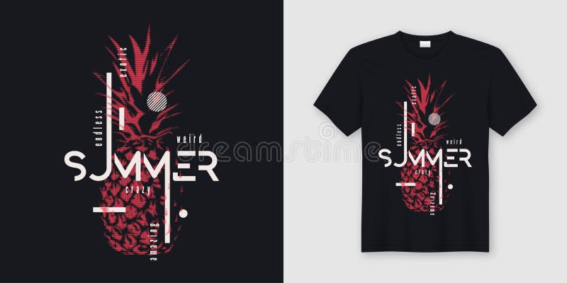 Endloses Sommert-shirt und -kleidermodernes Design mit angeredetem Stift