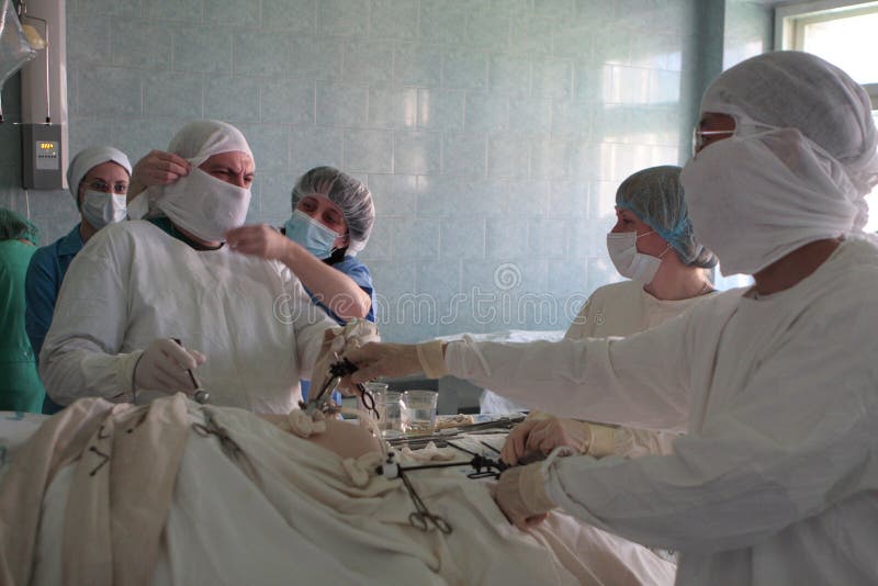 Endoscopic surgery editorial image. Image of nurse, emergency 12372955