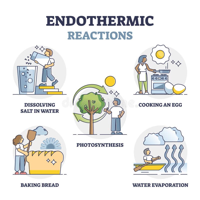 Endothermic Reactions with External Energy in Physical Outline
