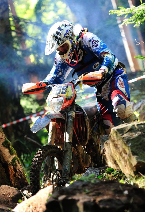 Enduro cross championship editorial stock photo. Image of forest 21429528